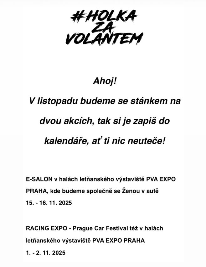 ahoj! s kým se uvidíme na těchto dvou akcích? 😍 přijďte nás navštívit na stánek, vyfotit se, popovídat si a nebo si odnést...