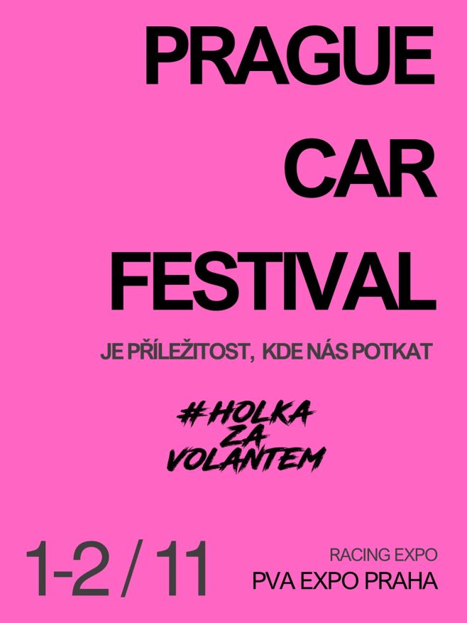 1.-2. 11. budeme v Letňanech 🩷🏁 @praguecarfestival @stepankamottlova @veru_hampestova @hrdlickovaann